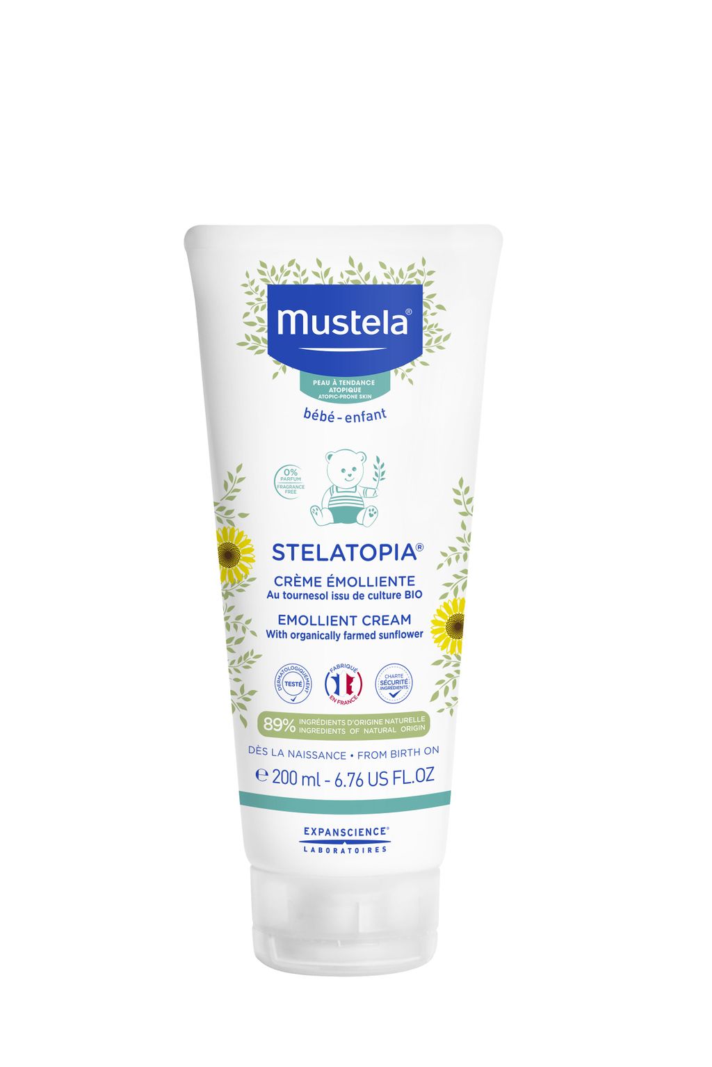 Mustela Stelatopia крем-эмолент, для детей, 200 мл, 1 шт.