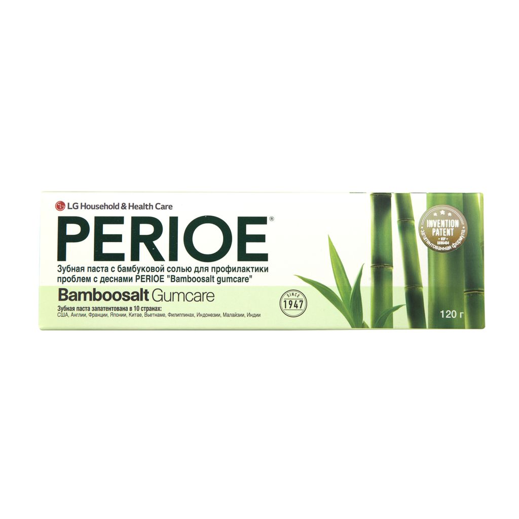 фото упаковки Perioe Зубная паста Профилактика проблем с деснами Бамбуковая соль