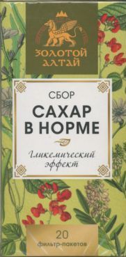 фото упаковки Золотой Алтай Сбор Сахар в норме