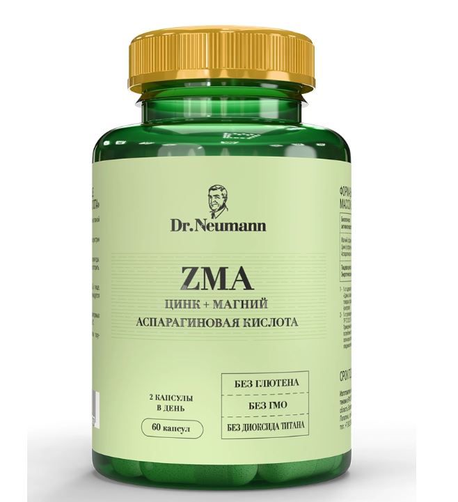 фото упаковки Dr Neumann ZMA цинк + магний + аспарагиновая кислота