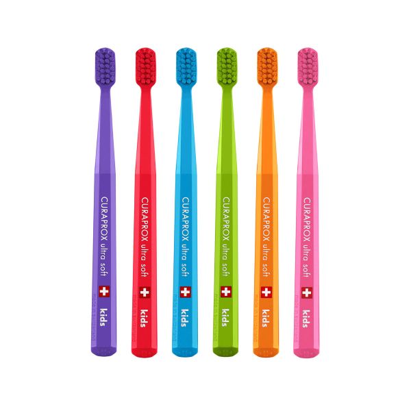 Curaprox Kids Зубная щетка для детей 4-12 лет, цвета в ассортименте, щетка зубная, ультрамягкая, 1 шт.