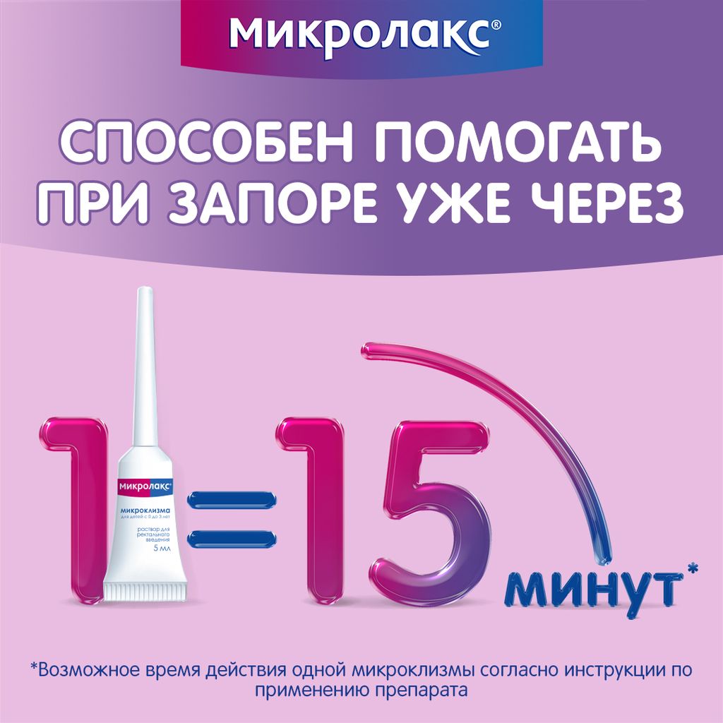 Микролакс, раствор для ректального введения, 5 мл, 4 шт.