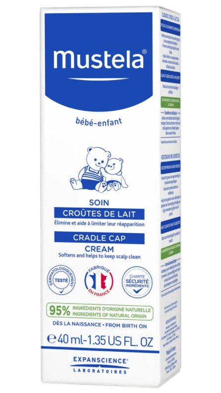 фото упаковки Mustela Крем для кожи головы от молочных корочек