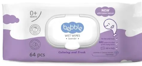 фото упаковки Bebble влажные салфетки