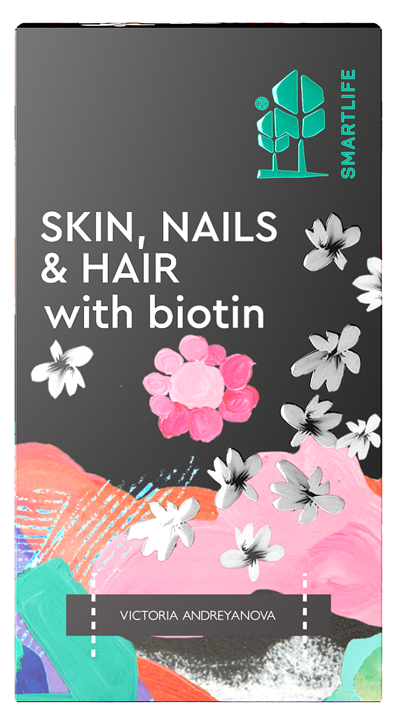 Smartlife Витамины для кожи, волос и ногтей с биотином, капсулы, 60 шт.