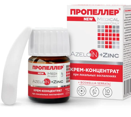 фото упаковки Пропеллер Azeloin + Zinc Крем-концентрат
