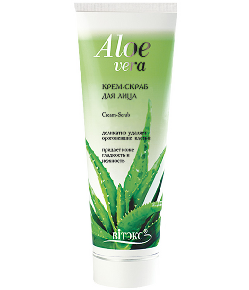 Витэкс Aloe Vera Крем-скраб для лица, 100 мл, 1 шт.