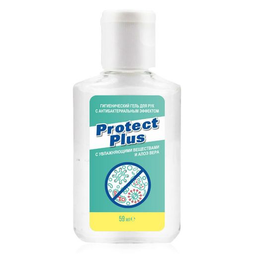 Protect Plus гель для рук с антибактериальным эффектом, гель, 59 мл, 1 шт.
