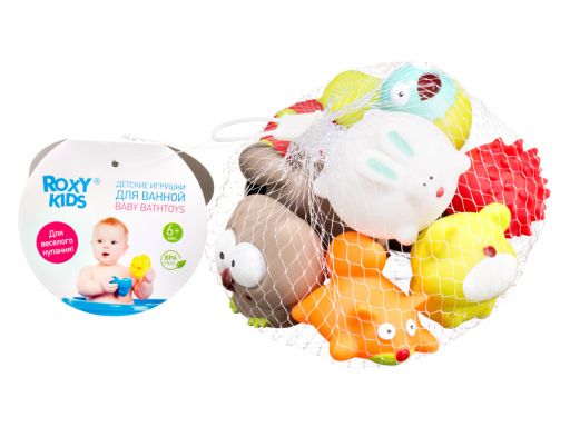 Roxy-kids Набор игрушек для ванны Лесные жители 6 мес+, набор 9 шт., 1 шт.