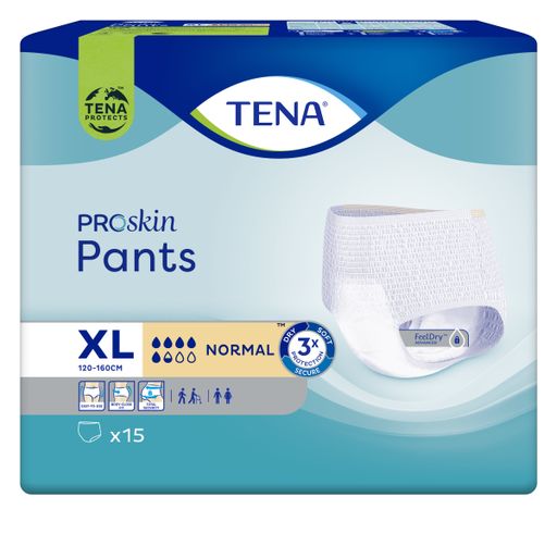 Подгузники-трусы для взрослых Tena Pants Normal, Extra Large XL (4), 120-160 см, 15 шт.