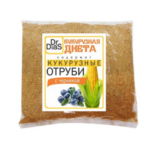 Dr.DiaS Отруби кукурузные, черника, 180 г, 1 шт.