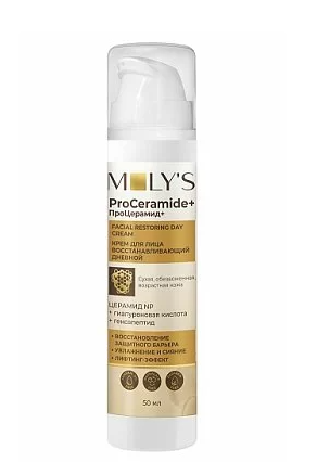 MOLY'S ProCeramide+ Крем для лица Восстанавливающий, дневной, 50 мл, 1 шт.