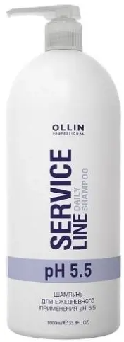 Ollin service line шампунь для ежедневного применения, ph 5.5, шампунь, 1000 мл, 1 шт.